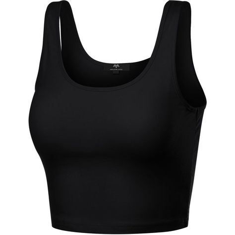 Meilleur Mode Women's Basic Cotton Racerback Tank Crop Tops ($7.89) ❤ liked on Polyvore featuring tops, racerback tank tops, cami tank, crop tops, cotton racerback tank tops and cotton camisole Tank Top Gym, Cotton Camisole, Gym Tank Tops, Crop Top Outfits, Cropped Cami, Tank Top Camisole, Top Cropped, Top Crop, Cotton Tank Top