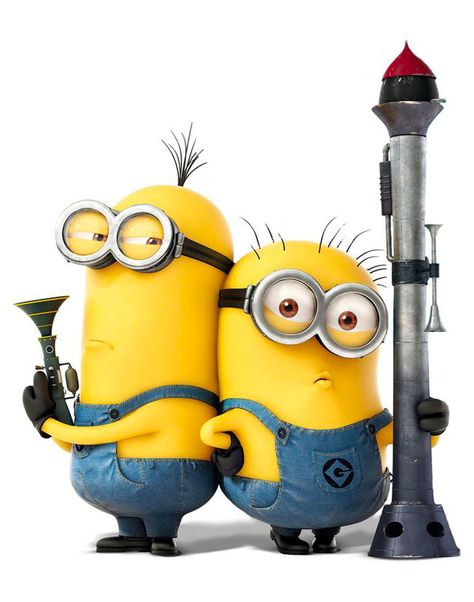 Despicable Me - Dave (Chris Renaud) is an intelligent minion who is kind, caring, and funny. "Bazooka Dave" loves rockets and missiles. He hates waiting Minion Rock, 3 Minions, Minion Mayhem, Despicable Minions, Minions 2, Minion Banana, Minion Pictures, Minions Love, Cute Minions