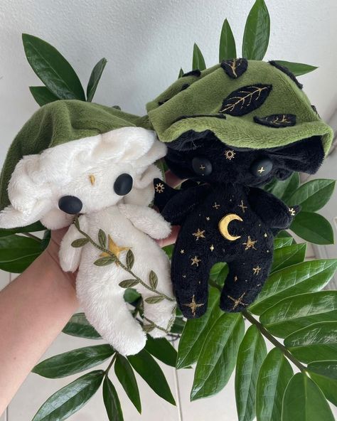 Witchy Stuffed Animals, Fairycore Plushies, Cottagecore Plushies, Fantasy Plushies, Plant Plushies, Unique Plushies, Weird Plushies, Mushroom Plushie, Creepy Stuffed Animals