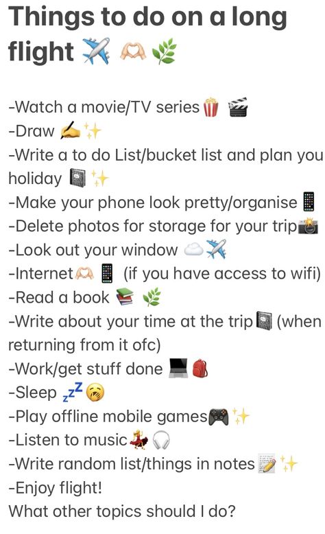 Flights Things For Plane Ride, Airplane Needs Tips, What To Do When On A Plane, What To Do When Bored On A Road Trip, Things To Have When Traveling, Stuff To Do On Airplane, Things To Do For Long Car Rides, Best Things To Bring On A Plane, What To Do On Long Road Trips