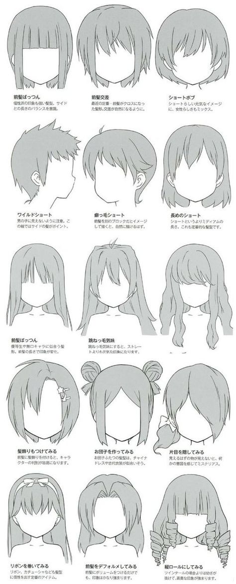 Character Anatomy | Hair Pelo Anime, Manga Hair, Anime Show, Drawing Eyes, Anime Tutorial, Drawing Hair, Hair Sketch, 캐릭터 드로잉, Poses References