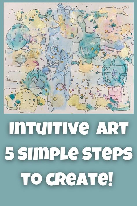 Watercolor Art Therapy, Intuitive Watercolor Painting, Intuitive Art Spiritual, Intuitive Art Ideas, Intuitive Painting Tutorial, Intuitive Painting Inspiration, Mindfulness Painting, Intuitive Watercolor, Art Starters