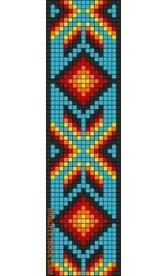 Beaded Loom Patterns Free, Bead Loom Bracelet Patterns Free Native American, Native Seed Bead Patterns, Loom Bead Designs, Free Bead Loom Bracelet Patterns, Native Cross Stitch Patterns, Loom Beading Patterns Free Native Americans, Beaded Hat Band Patterns Loom, Beading Loom Patterns Free