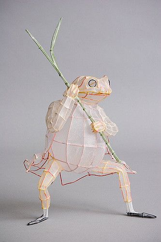 commissioned by client who loves Beatrix Potters' illustrations and story of Mr Jeremy Fisher More wire and paper sculptures by Polly can be found at  www.polyscene.com  Photo CS Stevens Polly Verity, Architecture Origami, Jeremy Fisher, 3d Studio, Toy Art, A Frog, Wire Sculpture, Sculpture Installation, Paper Sculpture