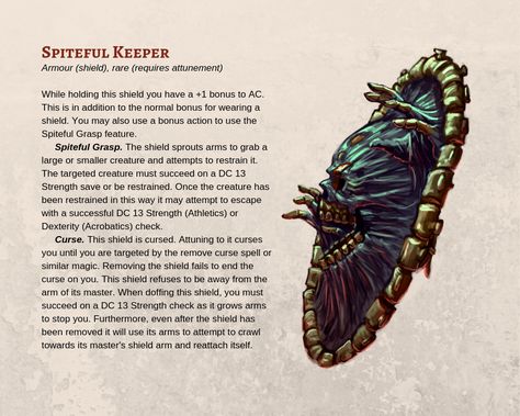 Dnd 5e Homebrew Shield, Dnd Homebrew Shield, Dnd 5e Magic Items, 5e Items, Homebrew Items, Magic Armor, Dungeons And Dragons Rules, Dnd Stats, Dnd Homebrew