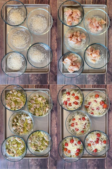 Chicken Pesto Bakes Meal Prep - Stay Fit Mom Meal Prep In Containers, Meal Prep Oven Meals, Comfort Food Meal Prep, Light Dinner Meal Prep, Meal Prep Bowls Healthy Easy, Meal Prep That Reheats Well, Lowcarb Meal Prep Ideas, Single Bowl Meal Prep, Single Serve Macro Meals