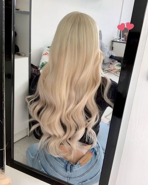 Perfect Blonde Hair, Highlights Ombre, 2023 Hair, Blonde Hair Extensions, Dyed Blonde Hair, Light Blonde Hair, Barbie Hair, Honey Blonde Hair, Brazilian Remy Hair