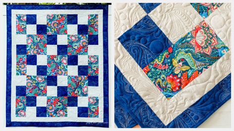 21 Beautiful 3-Yard Quilt Patterns: All Free! 3yard Quilts Free Patterns, Easy 3 Yard Quilt Patterns Free, Town Square Quilt Pattern Free, Panel Quilt Patterns Layout Design, Three Yard Quilts Free Pattern, 3 Yard Quilts Free Pattern, Three Yard Quilt Patterns, 3 Yard Quilt Patterns Free, 3 Yard Quilt Patterns