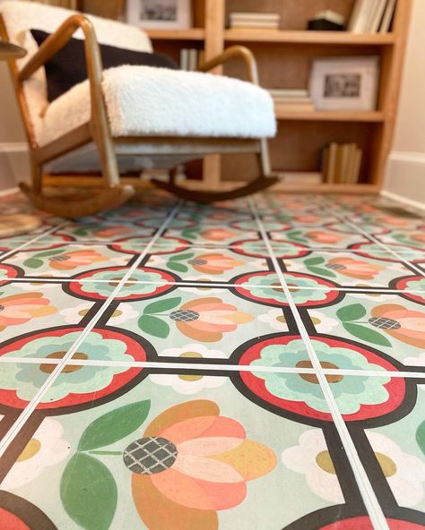 Mirth Studio, Statement Tiles, Turkish Tiles, Wooden Tile, Painted Floor, Hardwood Tile, Solid Hardwood Floors, Blossom Design, Oak Hardwood