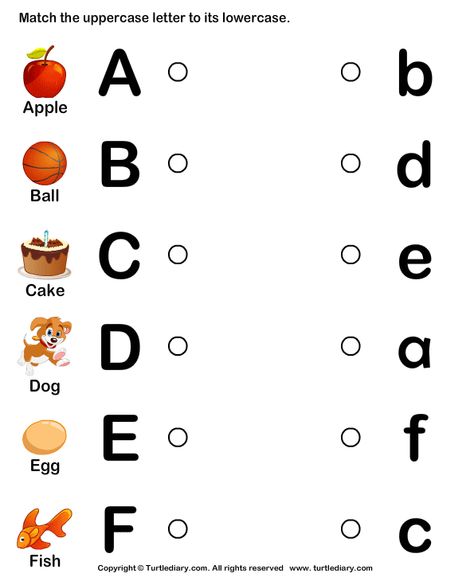 Match upper case and lower case letters - TurtleDiary.com Lower Letter Worksheet, Letters Worksheets Preschool, Letter Matching Worksheet, Letter Worksheets For Preschool, Kindergarten Phonics Worksheets, English Worksheets For Kindergarten, Alphabet Worksheets Kindergarten, Preschool Math Worksheets, Free Preschool Worksheets