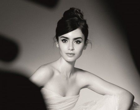 Lily Collins, White Photo, A Black, A Woman, Lily, Black And White, White, Black