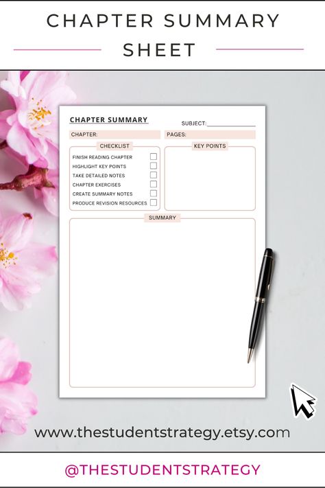 Chapter Notes Template, Chapter Summary Template Free, Chapter Summary Notes, Note Themes, Chapter Summary Template, Summary Ideas, Summary Notes, Research Paper Topics, Bullet Journal Work