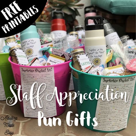 Whether it’s the end of the year, Thanksgiving, or paraprofessional appreciation day, you’ll want to show your paraprofessionals how much you appreciate them! A little gift can go a long way! If you have upwards of 10 or more aides in your classroom or staff members you want to give gifts to, it can easily become very costly to give… Paraprofessional Appreciation, Principal Appreciation, Volunteer Appreciation Gifts, Staff Appreciation Week, Appreciation Gifts Diy, Staff Appreciation Gifts, Teacher Appreciation Gifts Diy, Staff Gifts, Assistant Gifts