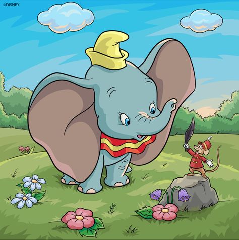 Dumbo Characters, Dumbo The Elephant, Dreamworks Characters, Disney Paintings, Fantasia Disney, Classic Cartoon Characters, Disney Concept Art, Disney Sketches, Color Book