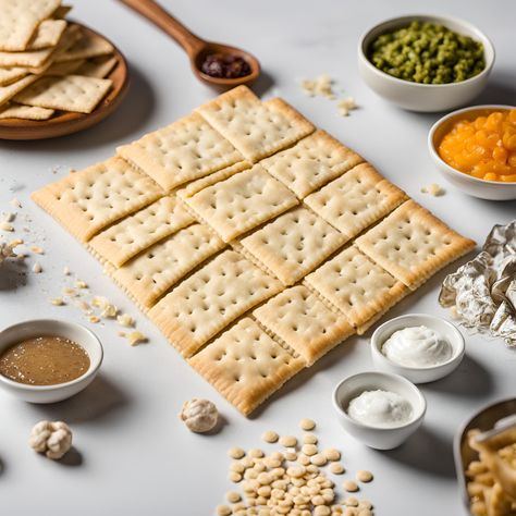 Saltine Cracker Recipe How To Make Saltine Crackers, Saltine Cracker Recipes Homemade, Diy Saltine Cracker Recipes, Homemade Saltines Recipe, Quick Cracker Recipe, Homemade Crackers Recipe Simple, Salted Crackers Recipes, Homemade Triscuits Cracker Recipe, Sourdough Saltine Crackers