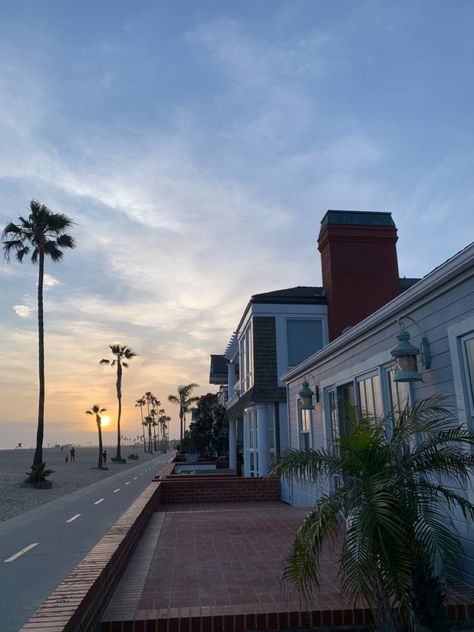 palm trees and sun set in newport beach california California Houses Aesthetic, California Mom Aesthetic, Newport California Aesthetic, Newport Beach Aesthetic, Newport Beach California Aesthetic, California House Aesthetic, Malibu California Aesthetic, La California Aesthetic, Beach City Aesthetic