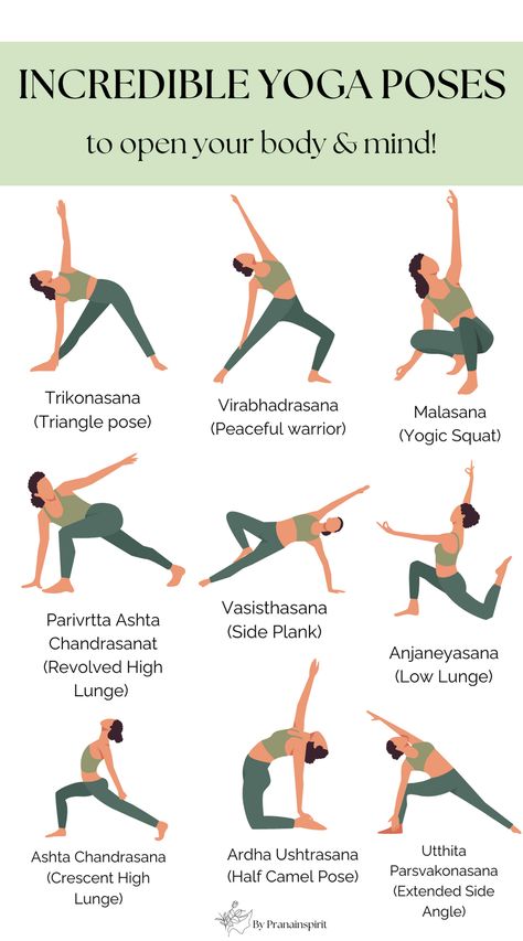 Try out those yoga poses that open you to new opportunities and healthier life.  #yoga #yogaposes #yogi #mindfulness #heartopening #heartchakra #flexibility #mobility #fitness #weightloss #activelifestyle #activities #workout #10000steps #activelife #healthy #healthyhabits #healthylifestyle #healthandwellness #healthandfitness Feminine Yoga Poses, Yoga Cues, Super Brain Yoga, Yoga Posses, Yoga Routine For Beginners, Yoga Inspo, Yoga Techniques, Daily Yoga Workout, Yoga Moves