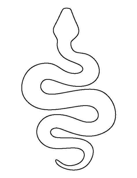 Snake pattern. Use the printable outline for crafts, creating stencils, scrapbooking, and more. Free PDF template to download and print at http://patternuniverse.com/download/snake-pattern/ How To Draw A Snake On Your Hand, Snake Doodle Easy, Snake Sewing Pattern Free, Snake Zentangle, Snake Pattern Drawing, Animal Patterns Free Templates, How To Draw A Snake, Embroidery Drawing Pattern, Snake Embroidery Pattern