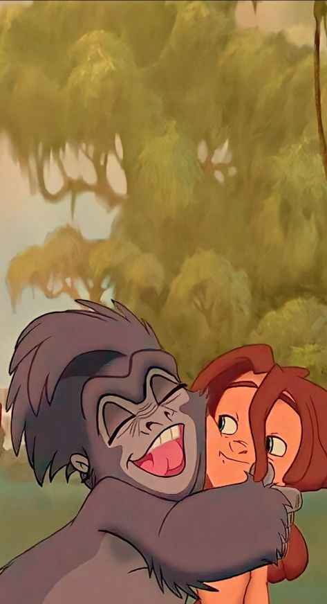 Tarzan Aesthetic Disney, Tarzan Wallpaper, Terk Tarzan, 2d Disney, Funny Disney Characters, Jungle Book Characters, Disney Nostalgia, Disney Backgrounds, Tarzan Disney