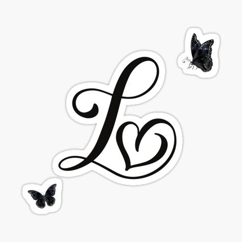 Bright and elegant design of the letter L with butterflies • Millions of unique designs by independent artists. Find your thing. L Design Letter, Letter Initial Haircut Design, Letter L Tattoo, L Sticker, Dslr Blur Background, Bus Simulator Indonesia Livery Kerala, Design With Letters, L Letter, Quilling Letters