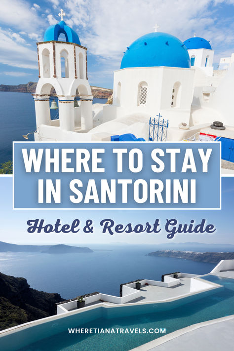 Looking for the perfect place to stay in Santorini? Our hotel and resort guide covers the best accommodations on the island! From luxury resorts to budget-friendly options, find the ideal spot for your Santorini vacation. Click now to read the full article and book your dream stay in Santorini! Where To Stay In Santorini Greece, Best Santorini Hotels, Where To Stay In Santorini, Hotels In Santorini Greece, Santorini Vacation, Greece Resorts, Fira Santorini, Things To Do In Santorini, Most Beautiful Places On Earth