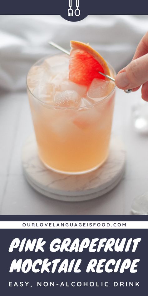 This easy mocktail recipe is bright, citrusy, and super easy to sip on. Made with 100% grapefruit juice, fresh-squeezed lime juice, simple syrup, and lemon-lime soda, this delicious pink grapefruit mocktail is a must-try! Virgin Paloma, Healthy Detox Drinks, Grapefruit Mocktail, Simple Mocktail, Grapefruit Drink, Citrus Drinks, Easy Mocktail Recipes, Fun Drink Recipe, Easy Punch Recipes