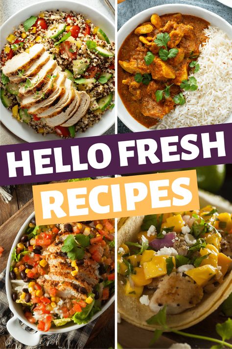 Hello Fresh Meal Recipes, Meal Service Recipes, Heb Dinner Ideas, Hello Fresh Meals At Home, Dinner Ideas Hello Fresh, Hello Fresh Family Friendly Meals, Hello Fresh Salad Recipes, Recipes With Fresh Ingredients, Hello Fresh Tostadas