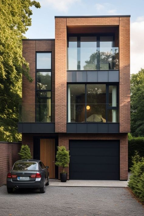 Interior Inspiration - Melanie Jade Design Townhouse Exterior, Jade Design, Modern Townhouse, House Design Exterior, Townhouse Designs, Narrow House, Loft House, Steel House, Industrial House