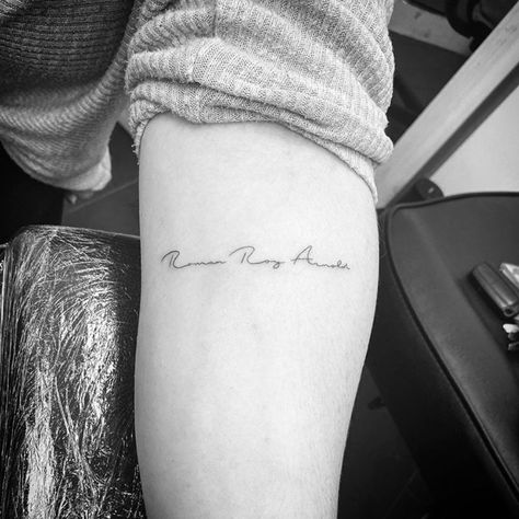 Baby Name Tattoo Ideas, Tattoo Ideas For Parents, Sons Name Tattoos, Small Name Tattoo, Name Tattoo Ideas, Name Tattoos For Moms, Baby Name Tattoos, Parent Tattoos