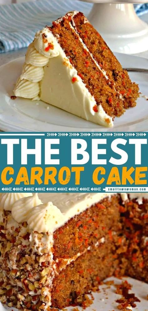 30 reviews · 60 minutes · Vegetarian · Serves 12 · Look no further than the perfect Easter dessert! Even the novice cook can handle this recipe. Topped with a silky cream cheese frosting, this easy 2-layer carrot cake is the best. Ring the sides with… More Baking Easter, Best Carrot Cake Recipe, The Best Carrot Cake, Frosting Cake, Homemade Carrot Cake, Moist Carrot Cakes, Best Carrot Cake, Roasted Pecans, Valentine Desserts