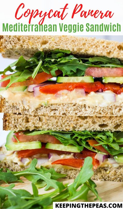 Party Subs, Mediterranean Veggie Sandwich, Veggie Sandwich Recipes, Sandwich Platters, Vegetarian Sandwich Recipes, Copycat Panera, Sandwhich Recipes, Easy Mediterranean Diet Recipes, Vegetarian Sandwich