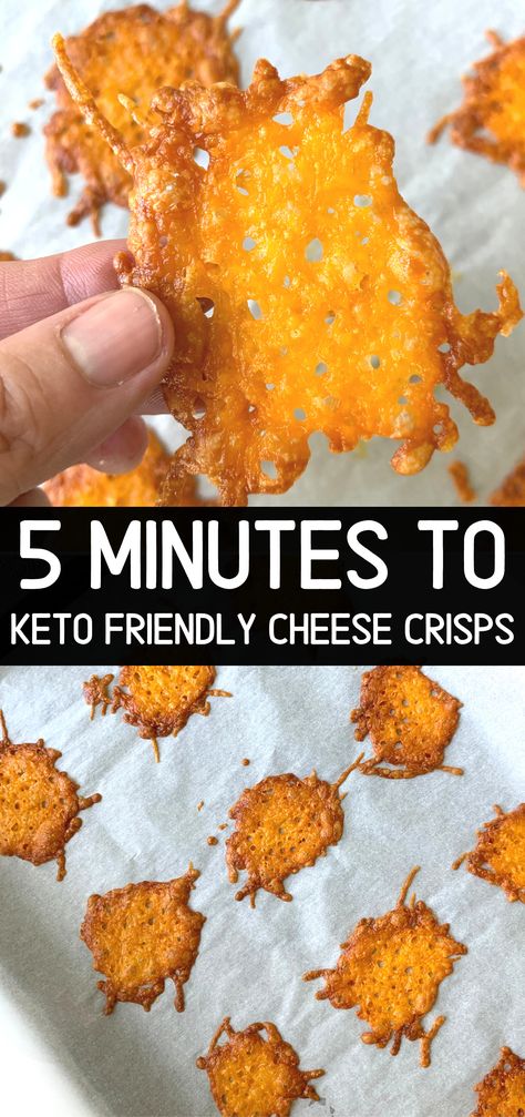 Cheese Chips Recipe, Keto Cheese Crisps, Keto Crisps, Parmesan Crisps Recipe, Keto Cheese Chips, Keto Chips, Best Low Carb Snacks, Low Carb Chips, Healthy Low Carb Snacks