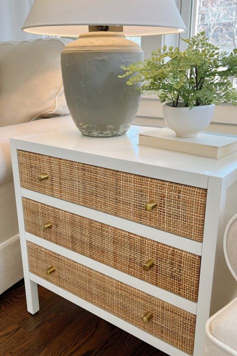 Beach House Nightstand, Beach House Night Stand, Coastal Bedroom Side Tables, Kids Dresser As Nightstand, Mini Dresser Nightstand, 4 Drawer Nightstand, Diy Coastal Nightstand, Side Table Dresser, 3 Drawer Dresser Makeover Diy