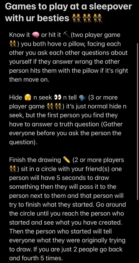 Games To Play In Sleepover, Things To Do At A Bday Sleepover, Cute Games To Play When Bored, M.a.s.h Game, Games To Play With Ur Bestie, Things To Do With Your Friends At Night, Games To Play At Night With Friends, Games To Play On A Sleepover, Games You Can Play With Friends