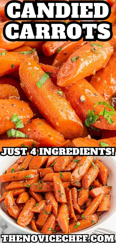 This candied carrots recipe is a classic that may easily become your new favorite side dish! Just a few simple ingredients make these carrots a sweet and delicious addition to any meal. Mashed Carrots Recipe, Candied Carrots Recipe, Candy Carrots Recipe, Baked Carrots Recipe, Easy Carrot Recipes, Sweet Baby Carrots, Homemade Mac And Cheese Recipe Baked, Easy Vegetable Side Dish, Carrot Recipes Side Dishes