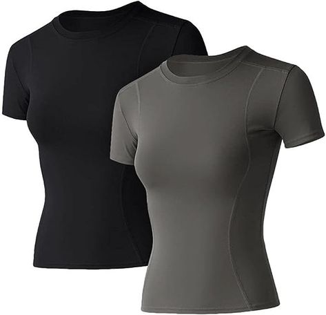 This workout shirt is made of professional fabric, 80% polyester and 20% spandex, and features a pull-on closure. It is tight-fitting, with a high elasticity for comfort. It has an approximate length, tag-free collar, and a beautiful stitched crew neckline. It is suitable for outdoor sports, workouts, hiking, running, yoga, and daily wear. It can be paired with cardigans, sweaters, or leggings. Pack Workout, Womens Workout Shirts, Long Sleeve Workout Top, Yoga Crop Tops, Workout Tops For Women, Women Workout, Long Sleeve Workout, Sheer Shirt, Gym Tops