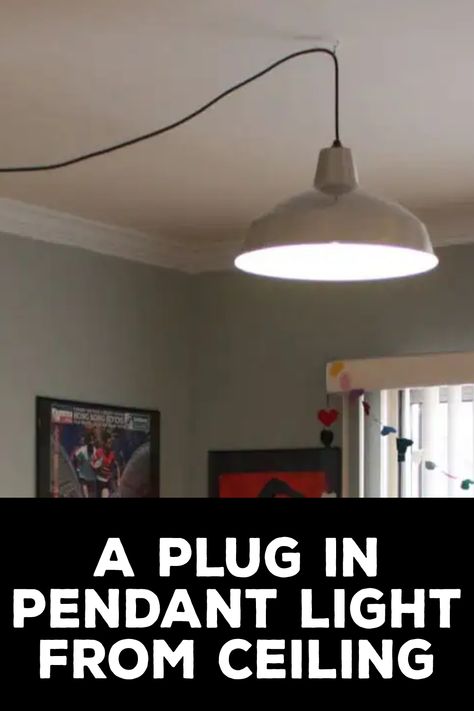 how to hang a plug in pendant light from ceiling Hanging Light Cord Cover, How To Hang Plug In Pendant Light, Light Cord Cover, Plug In Swag Light, Plug In Hanging Light, Diy Hanging Light, Hanging Bedroom Lights, Swag Pendant Light, Diy Lamps