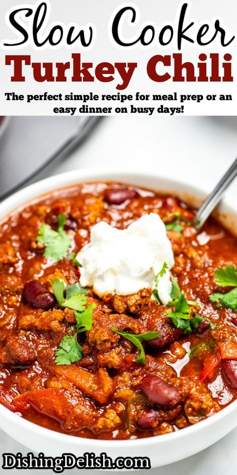 Chili Recipe With Ground Turkey, Turkey Burger Chili Crockpot, Crockpot Turkey Chili Recipe, Ground Turkey Slow Cooker Recipes Healthy, Best Turkey Chili Recipe, Crock Pot Turkey Chili, Chilli Recipe Turkey, Turkey Chilli Recipe, Crockpot Turkey Chili