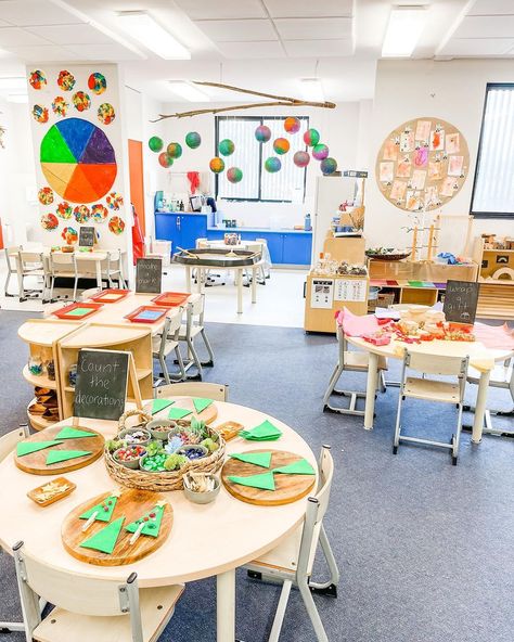 Jen~Where Learning Meets Play on Instagram: “Christmas in my classroom 🎄🥰 Take a peek at one day a few weeks ago. I am missing this space and can not believe I won’t be back in it next…” Calm Classroom, Prek Teacher, International Baccalaureate, Early Years Educator, Playbased Learning, Montessori Classroom, Reggio Inspired, Preschool Christmas, Classroom Setting