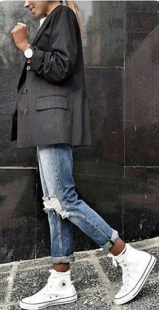 Outfit Converse, Cooler Style, Outfits With Converse, Mode Casual, Mode Inspo, Sporty Outfits, 가을 패션, Korean Street Fashion, Fashion Mode