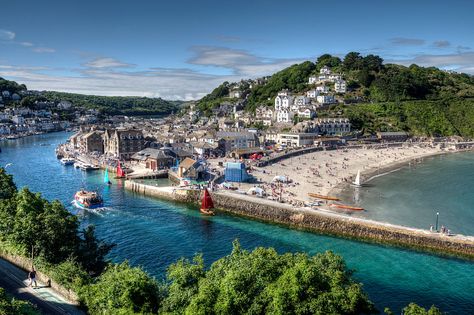 Looe Cornwall, Boat Day, Devon And Cornwall, Cornwall England, Morning News, Morning View, Back In The Day, Greetings Cards, The River