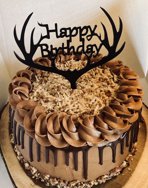 German Chocolate Cake Decorating Ideas, German Chocolate Birthday Cake Ideas, German Chocolate Cake Designs, Decorated German Chocolate Cake Ideas, German Chocolate Cake Decorated, German Chocolate Birthday Cake Decorated, German Chocolate Wedding Cake, Decorate German Chocolate Cake, German Chocolate Birthday Cake