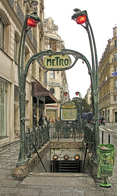 Art Nouveau Arquitectura, Architecture Art Nouveau, Metro Paris, Paris Metro, Nouveau Architecture, Art Nouveau Architecture, I Love Paris, Paris Love, Paris Photo