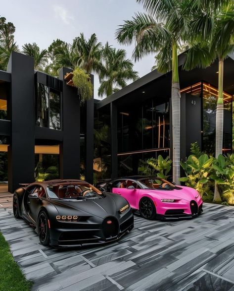 Luxury Cars And Houses, Best Sports Cars For Women, Luxury House With Cars, Best Luxury Cars For Women, Hermes Bugatti, Pink Bugatti, Bugatti Interior, Luxury Cars For Women, Xe Bugatti