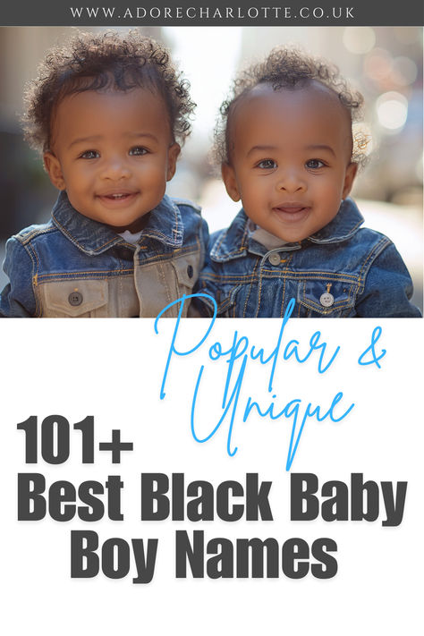 Discover 101+ of the best Black baby boy names! From popular to unique, find the perfect name for your little one. #BlackBabyBoyNames Baby Names Boy Black, Boy Names Black Kids, Baby Boy Names Black People, Baby Boy Names Black, Boy Names Black, Unique Baby Boy Names Black, Mixed Baby Boy Names, African American Boy Names, Black Baby Names