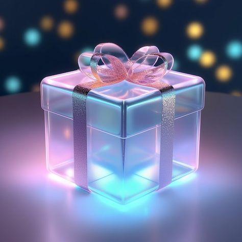 Glowing gift box on bokeh background 3d rendering Gift Background Design, Gift Box Wallpaper, Phone Wallper, Gift Box Picture, Gift Wallpaper, Gift Background, Cute Heart Drawings, Gift Icon, Gift Box Images