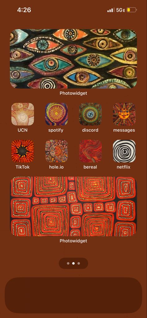 Earthy Phone Theme, Boho Phone Theme Ideas, Boho Phone Theme, Hippie Macbook Wallpaper, Ipad Themes Aesthetic, Hippie Homescreen, Iphone Set Up Ideas Homescreen, Boho Widgets, Hippie Pfp