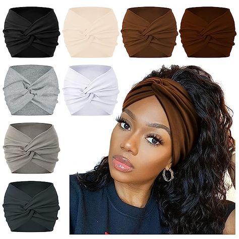 #ad #commissionsearned Amazon.com : AKTVSHOW 7'' Wide Headbands for Women, Extra Large Turban Workout Headband Fashion Yoga Hair Bands Boho Twisted Thick Hair Accessories, 8Pack : Beauty & Personal Care Selfcare Gifts, Hair Shower, Extra Wide Headband, Hot Necklaces, Birthday Barbie, Barbie 80s, Yoga Hair, Wide Headbands, Twisted Hair