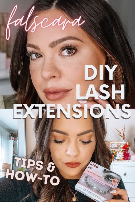 Falscara Hacks, Diy Lash Extensions At Home, Falscara Lashes, Lash Extensions Diy, Home Lash Extensions, At Home Lash Extensions, Review Tips, Lash Extension Kit, Diy Lash Extensions