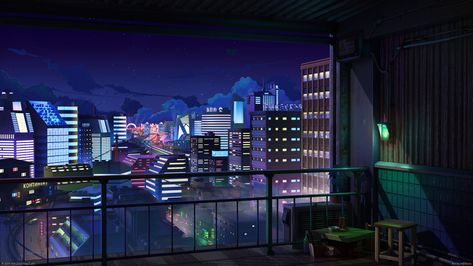 City Lights 花火 Anime Backgrounds Cafe, Gacha Backgrounds Outside, College Exams, Gacha Backgrounds, Anime Places, Art College, Anime City, City Sky, Scenery Background